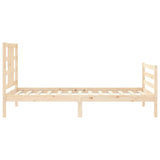 Bed Frame without Mattress Single Solid Wood Pine 3193886
