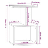 Bedside Cabinets 2 pcs Grey Sonoma 35x35x55 cm Engineered Wood 815186