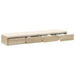 ZNTS Bed Drawers Sonoma Oak 160x36.5x16.5 cm Engineered Wood 866973