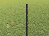 Welded Wire Fence 10 x 0.8 m PVC-Coated Steel Grey Mesh 3336819
