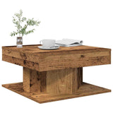 Coffee Table Old Wood 55x55x30 cm Engineered Wood 856632