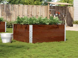 Garden Planter Brown 100x100 cm Solid Wood Pine 3295434