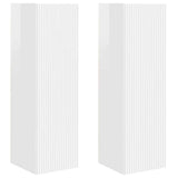 TV Wall Cabinet Wall-mounted 2 pcs Gloss White 30 x 31 x 100 cm 892318