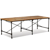 ZNTS Dining Table Solid Reclaimed Wood 240 cm 243994