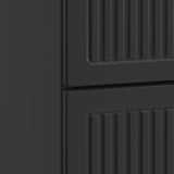 Bedside Cabinet Black 43 x 34.5 x 47.5 cm Engineered Wood 893837