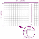 Euro Fence Grey 0.6 x 50 m PVC-coated iron 42004555
