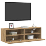 TV Wall Cabinet Artisan oak 100 x 30 x 30 cm Engineered Wood 862190