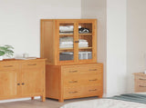 Storage Furniture Set with Drawer 2 pcs Brown Solid Oak Wood 3328634