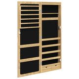 Mirror Jewellery Cabinet with LED Lights Wall Mounted 353237