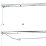 Manual Awning Frame with LEDs Red and White 4.5 x 3 m 3420657