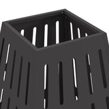 Fire Pit Black 50 x 50 x 70 cm Steel 858958