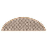 Stair Mats Self-adhesive Sisal-Look 15 pcs 56x17x3 cm Light Beige 326868