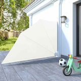 Collapsible Balcony Side Awning Cream 160x240 cm 41577