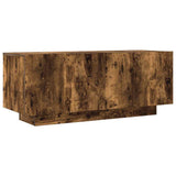 TV Cabinet Smoked Oak 100x35x40 cm Engineered Wood 815717