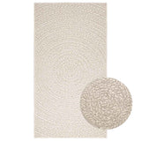 Rug ZIZUR Cream 80x150 cm Jute Look Indoor and Outdoor 4010372