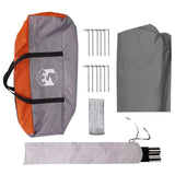 Camping Tarp Water-resistant Grey and Orange 550 x 400 x 230 cm 42028593