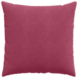Sofa Pillows 2 pcs Wine Red 80 x 80 cm Corduroy Fabric 42014062