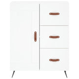 Highboard White 69.5x34x180 cm Engineered Wood 3198633