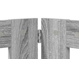 Dog Gate with Stands 4 pcs Grey Sonoma 80 x 60 cm 892136