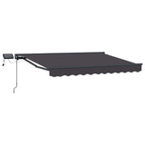 Manual Awning Frame with LEDs Anthracite 3 x 2 m 3420746