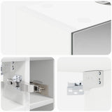 Bathroom Mirror Cabinet White 60 x 14.5 x 50 cm Engineered wood 889079