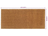 Door Mat Natural 90x150 cm Tufted Coir 155567