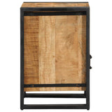 Bedside Cabinet 40x40x59 cm Solid Rough Wood Mango 4016694