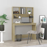 Desk with Shelves Sonoma Oak 102x45x148 cm Engineered Wood 823003