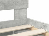 Bed Frame with Headboard Concerte 200 x 200 cm Engineered wood 3407835