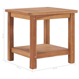 48979 Coffee Table 45x45x45 cm Solid Teak Wood