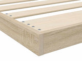Floor Bed Frame Sonoma 80 x 200 cm Engineered Wood 893534