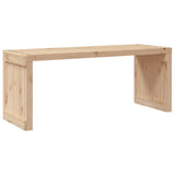 Garden Bench Natural Wood Solid Pine Wood Extendable Garden Bench 832525