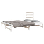 ZNTS Pull-out Day Bed without Mattress White 2x cm 3124748