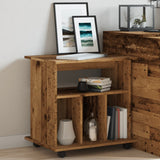 ZNTS Rolling Cabinet Old Wood 60x45x60 cm Engineered Wood 856662