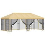 6 x 3 m Cream Polyester and Steel 190 3375995