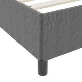Box Spring Bed Light Grey 160 x 200 cm Velvet 42006977