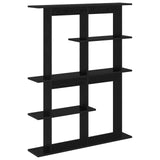 Wall Shelving Unit Black 102 x 20 x 130 cm Engineered Wood 8012053