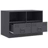 TV Cabinets 2 pcs Anthracite 67x39x44 cm Steel 841744