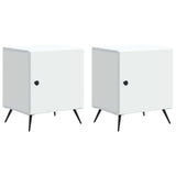 Bedside Cabinet 2 pcs White 43 x 34.5 x 50 cm Engineered Wood 895486