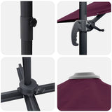Umbrella Bordeaux Red 351 x 250 x 260 cm 42003349