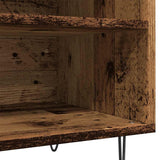 Record Cabinet Old Wood 84.5x38x48 cm Engineered Wood 857242