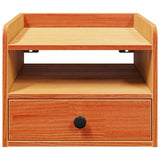 Bedside Table 2 pcs Wax Brown 38 x 36 x 29.5 cm Solid pine wood 873516
