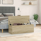 Storage Box Sonoma Oak 102x35x35 cm Engineered Wood 840690