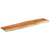 Table Top 180x40x3.8 cm Rectangular Solid Wood Acacia Live Edge 370641