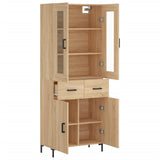 Highboard Sonoma Oak 69.5x34x180 cm Engineered Wood 3198532