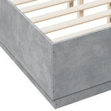 Bed Frame without Mattress Concrete Grey 140x190 cm 3209733