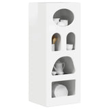 Sideboard High Gloss White 40 x 35 x 100.5 cm Engineered Wood 891298