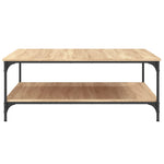 ZNTS Coffee Table Sonoma Oak 100x100x40 cm Engineered Wood 832844