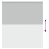 Roller Blind Blackout Light Grey 140x130 cm Fabric Width 136.6 cm Polyester 4011370