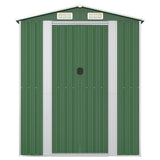 Garden Shed Green 192x772x223 cm Galvanised Steel 3147434